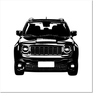 Jeep Renegade Sketch Art Posters and Art